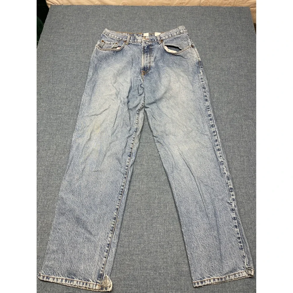 Lucky Brand Dungarees Vintage Mens 36 Jeans Light Wash Straight Leg USA Made